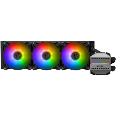 Image de MSI MAG CORELIQUID M360 Kit AIO Watercooling CPU, Pompe de Radiateur Intégrée, Disposition Split Flow, Tuyaux Anti Évaporation, Compatible AMD &amp; Intel