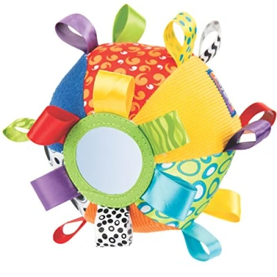 Image de Playgro Ma Première Balle en Peluche, Jouet d&#039;Activités, À partir de 3 Mois, Loopy Loops, Multicolore, 40079