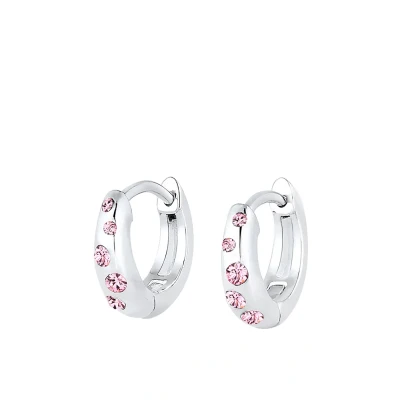 Image de Elli Sparkling Hoops Boucles d&#039;oreilles pour enfants, Taille: One Size, Silber