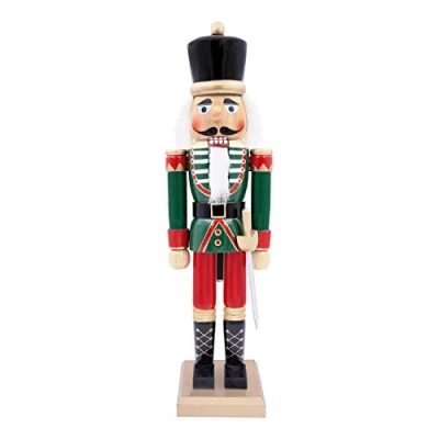 Image de The Christmas Workshop Casse Noisette en Bois 50 cm de Haut, Multicolore,