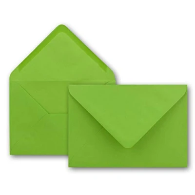Image de Lot d&#039;enveloppes Neuser 80 g/m² Format B6 175 x 125 mm Bande collante à humidifier 25 Umschläge vert clair