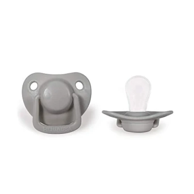 Image de Filibabba® Lot de 2 tétines pour bébé en silicone dans belles couleurs mates Sucette adaptée à la mâchoire Design danois pièces avec boîte (cloud, 0 6 mois)