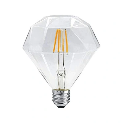 Image de hntoolight Ampoule Edison vintage E27 220 V 40 W Lampe à incandescence Filament Bul (Diamant G95, Blanc chaud (2700 3000 K)