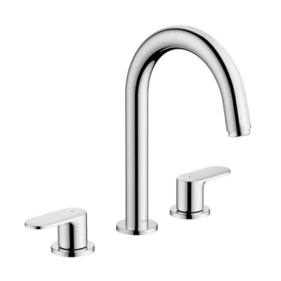 Image de hansgrohe Vernis Blend Mélangeur 3 trous avec tirette et vidage synthétique, chromé, 71553000