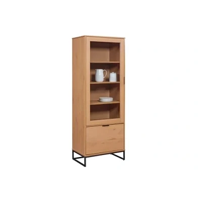 Image de Inter Link Commode Buffet Vitrine Meuble paroi Pin massif 2 portes Oak Colori VIVO 2T