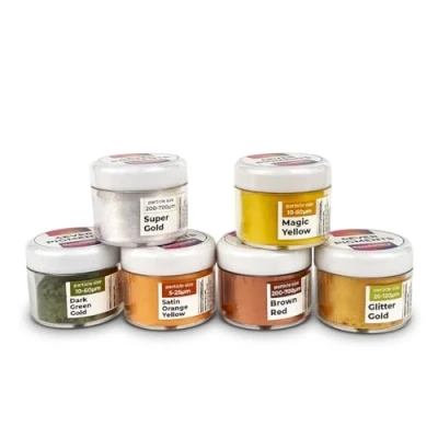 Image de AUTUMN SET 6 pigments d&#039;automne colorants naturels effet automne, poudre colorante pour savon, slime, résine époxy, bougies et autres matériaux.
