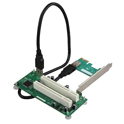 Image de Qeunrtiy Accessoires pour Cartes D&#039;Extension Desktop PCI Express Carte Adaptateur E vers PCIe Double Slot USB 3.0 Add on Card Converter