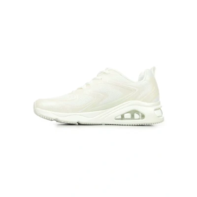 Image de Skechers Femme Tres AIR UNO GLIT Airy, Maille Chaude de Fonte Paillettes Blanches, 41 EU