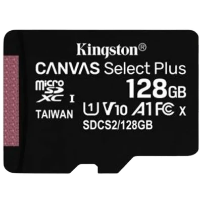 Image de Kingston Canvas Select Plus microSDXC 128GB + SD Adaptateur
