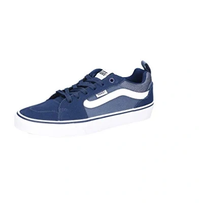 Image de Vans Homme Filmore Basket, Garçon, Robe en Toile Daim Bleu Vintage Indigo, 48 EU