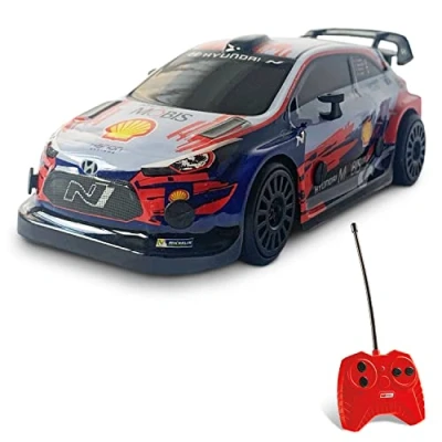 Image de MONDO Motors 63669 Hyundai I 20 WRC Modèle en échelle 1 : 28, jusqu&#039;à 8 km/h de Vitesse, Jouet pour Enfants, Multicolore
