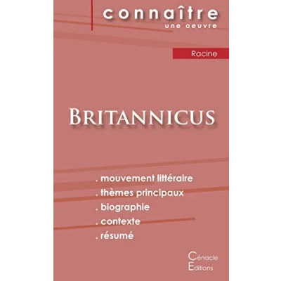 Image de Fiche de lecture Britannicus Racine (Analyse littéraire référence et résumé complet) Livre d’occasion Bon