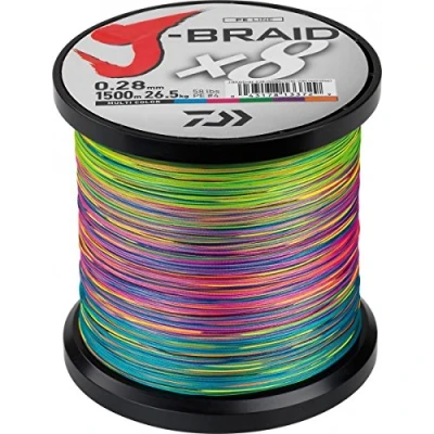 Image de Daiwa J Braid X8 0.16mm 1500m multi c Tresse pêche