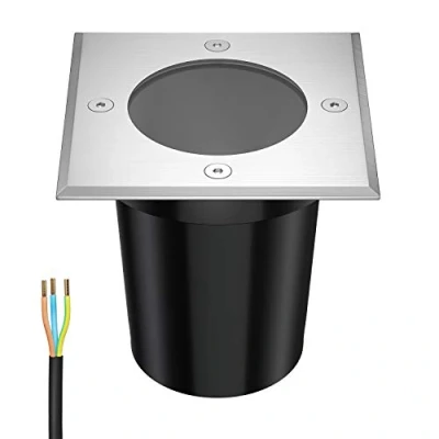 Image de ledscom.de lampe encastrée dans le sol RELI pour l&#039;extérieur, IP67, inox, carrée, 11 x 11cm, 1x GU10 max. 15W, d&#039;allée, au sol, spot de jardin, extérieure,