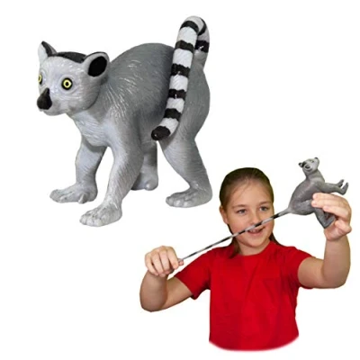 Image de Rep Pals Lémurien, jouet Extensible de Deluxebase. Répliques d&#039;animaux super extensibles et réalistes, idéal pour les enfants Anti stress, sensoriel, autisme, tdah, anxiété, relaxant, squishy,