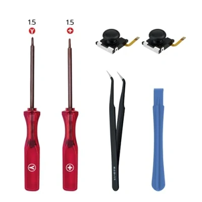 Image de Mcbazel Kit de Réparation et Outils 6 en 1 pour Joystick 3D Hall Manette Jeu DIY, Remplacement Switch/Switch OLED/Lite Joy Con Accessoires avec Tournevis