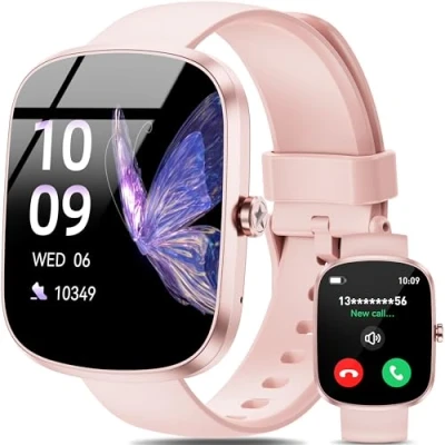 Image de OUKITEL Montre Connectée Femme Homme, 1.91&quot; HD Smartwatch avec Appel Bluetooth, Connectee Sport Etanche IP68, 140+ Modes Sportifs Podometre/Sommeil/Cardiofrequencemetre pour Android/iOS
