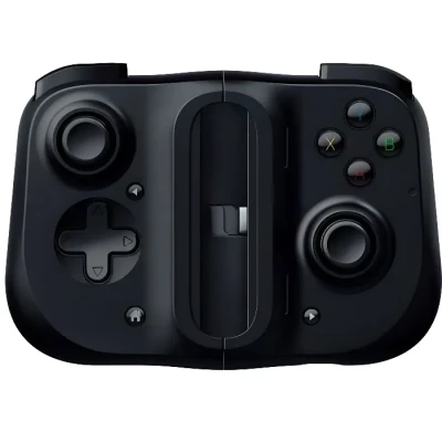 Image de Razer Kishi pour Android (Xbox GamePass) Manette de jeu smartphone (Connexion USB C, Ajustement personnalisé les téléphones portables, Stick analogique) Noir