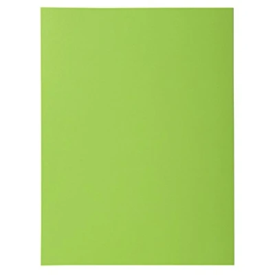 Image de Exacompta Réf. 218013E Paquet de 50 chemises rigides avec 1 rabat ROCK&#039;&#039;S 210 g/m² couleurs vives certifiées PEFC™ dimensions 24 x 32 cm pour documents format A4 couleur vert