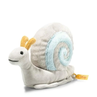 Image de Steiff Snailly Escargot Soft Cuddly Friends, Doudou en Peluche Moelleuse pour Jouer et câliner, Douce Une Peau de bébé, Lavable Machine