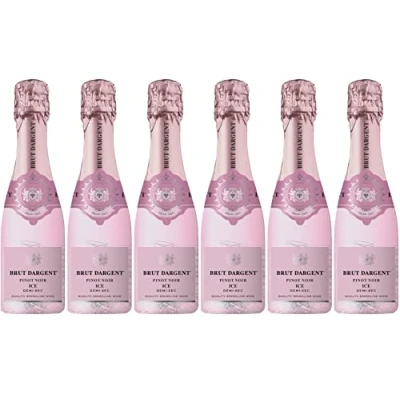 Image de Brut Dargent Ice Pinot Noir Vin effervescent Rosé Demi Sec (6 x 0,20 L)