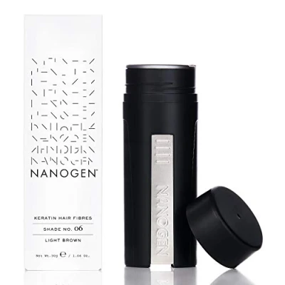 Image de Nanogen Nanofibres Poudre de Cheveux Châtain Clair 30 g