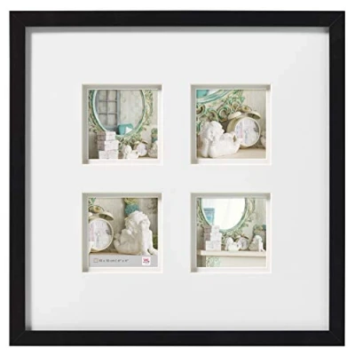 Image de walther design cadre photo noir 40 x cm avec en bois Stockholm à double montage EA411B