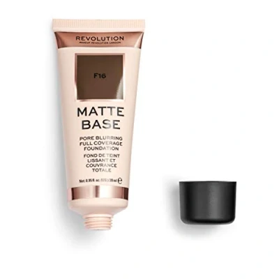 Image de Makeup Revolution, Matte Base, Fond de Teint, F16, 28ml