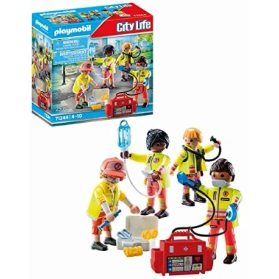 Image de Playmobil CITY LIFE Rescue TEAM Jouet pour enfants, Taille: One Size, Multi coloured