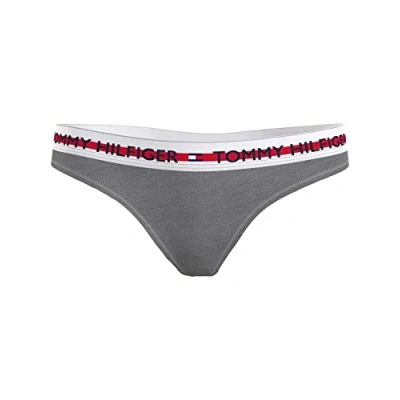Image de Tommy Hilfiger Nature TECH Thong String, Femme, Taille: Large, Mid grey heather