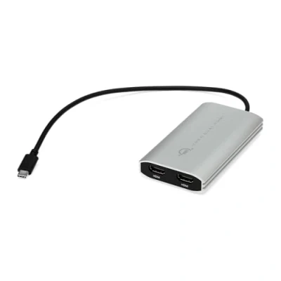 Image de OWC Adaptateur d&#039;écran USB C double HDMI 4K avec DisplayLink pour Mac Apple Silicon M1 et M2 ou autres PC équipés d&#039;un port Thunderbolt