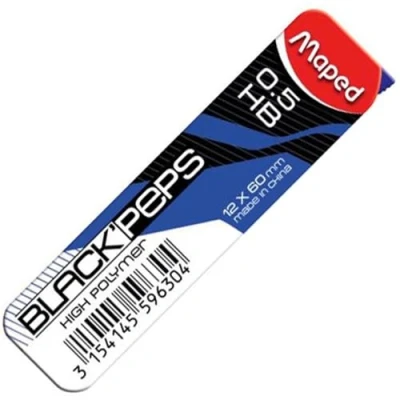 Image de Maped BLACK&#039;PEPS Lot de 12 porte mines 0,5 mm