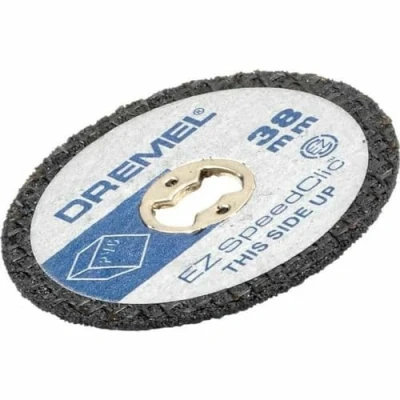 Image de Engino Dremel SC476 Lot de 5 Disques EZ SpeedClic Découpe Diamètre 38 mm pour Découper / Tronçonner Plastiques et PVC avec Outil Rotatif Multifonction