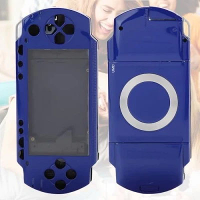 Image de fasient kit de Couverture boîtier Complet pour PSP 1000, Ensemble Coque complète Remplacement Couvercle avec Boutons 1000(Bleu)