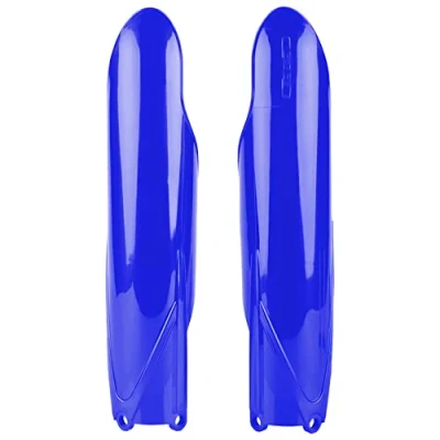 Image de POLISPORT 8352000003 Ensemble de protections fourche en polypropylène résistant aux chocs sans matériel compatible avec les motos Yamaha couleur bleu