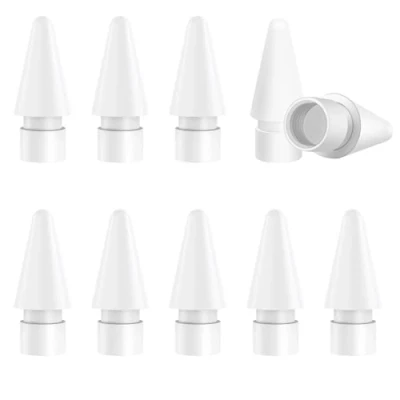 Image de zoerbufan Lot de 10 Pointes pour Apple Pencil, Rechange Pencil 1 &amp; 2 Génération et Pro/USB C, Haute Sensibilité iPad