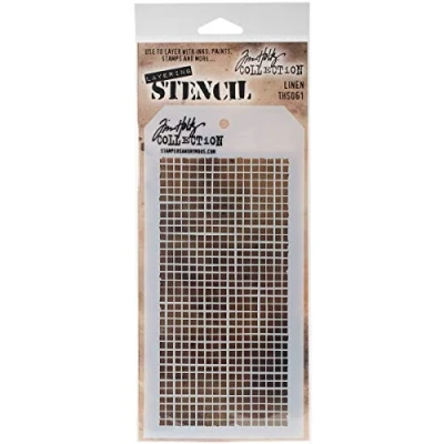 Image de Matrices Anonymous Ths061 Tim Holtz Couches Pochoir, Multicolore, 4.125 X 21,6 cm