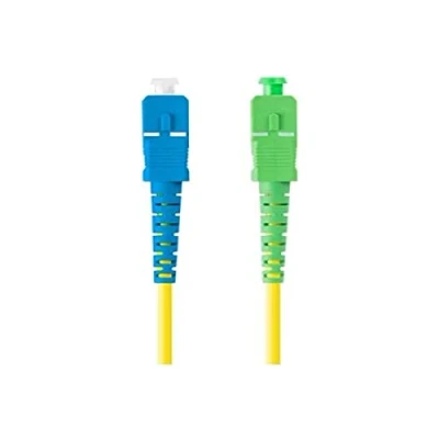 Image de lanberg LATIGUILLE FIBRE 1M MONO SC/APC SC/UPC SIMPLEX G657A1 LSZH JAUNE