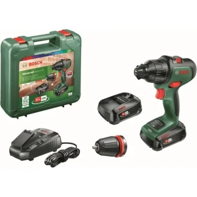 Image de Perceuse à percussion sans fil AdvancedImpact 18 vert/noir, 2x batteries Li ion 1,5Ah, coffret, POWER FOR ALL ALLIANCE Leistung/Span