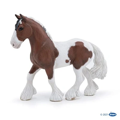 Image de Papo Figurine Peinte A La Main Vie Sauvage Jument Tinker 51570 À Collectionner pour Enfants Filles et Garçons Partir de 3 Ans