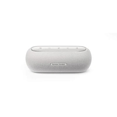 Image de Harman Kardon Luna, Enceinte portable Bluetooth, autonomie de 12 h, étanche à l&#039;eau et la poussière IP67, son basses puissantes, en Gris