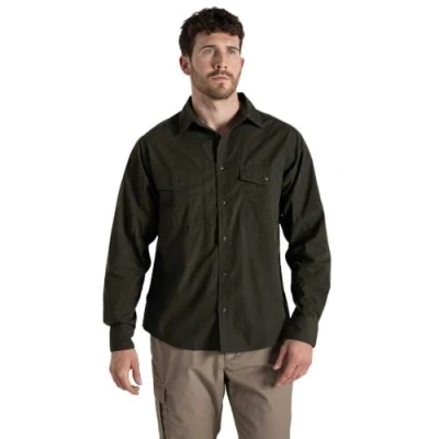 Image de Craghoppers Chemise Expert Kiwi L/S Bouton Bas, Vert Cèdre Foncé, M Homme