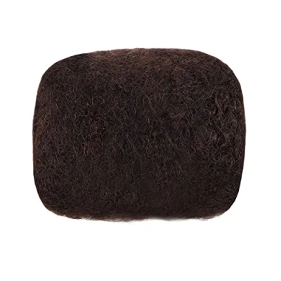 Image de Afro Kinky Cheveux Humains Brun Clair Pour Dreadlocks En Vrac Curl (8 Pouces, 4 Light Brown)