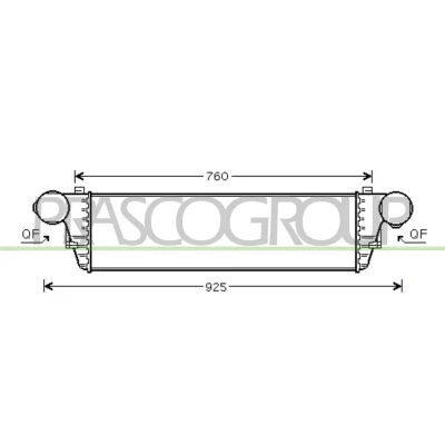 Image de PRASCO ME026N003 Intercooler avec raccords rapides MERCEDES BENZ: Classe C Berline, Coupe, Break