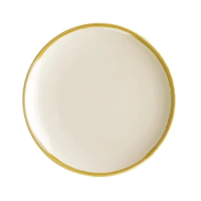 Image de Olympia FA025 Lot de 6 assiettes rondes en grès 178 mm Crème