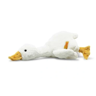 Image de Steiff Gilda Oie Blanche 26 cm Soft Cuddly Friends Peluche Moelleuse pour Jouer et se blottir en Douce Une Peau de bébé Lavable Machine