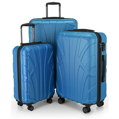 Image de Suitline Set de 3 Valise Bagages Rigide, (S, M, L), Cyan