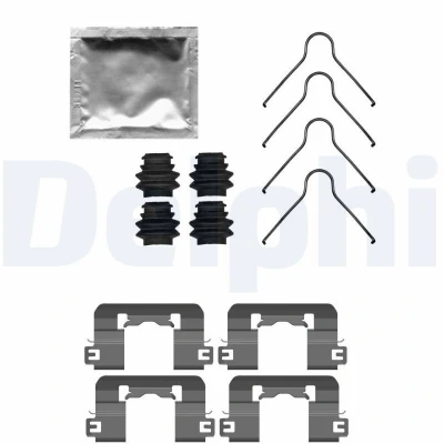 Image de DELPHI LX0741 Kit d&#039;accessoires, plaquette de frein à disque
