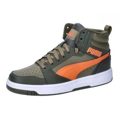 Image de PUMA Rebound V6 Mid WTR Jr Sneaker, Dark Olive Maple Syrup Olive, 35.5 EU