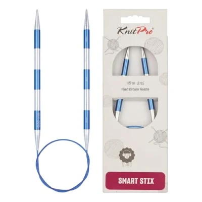 Image de KnitPro K42074 42074 SmartStix Aiguille à Tricoter Circulaire, métal, Multicolore, 60 cm, 6,5 mm, Coloré, 60cm, 6,5mm